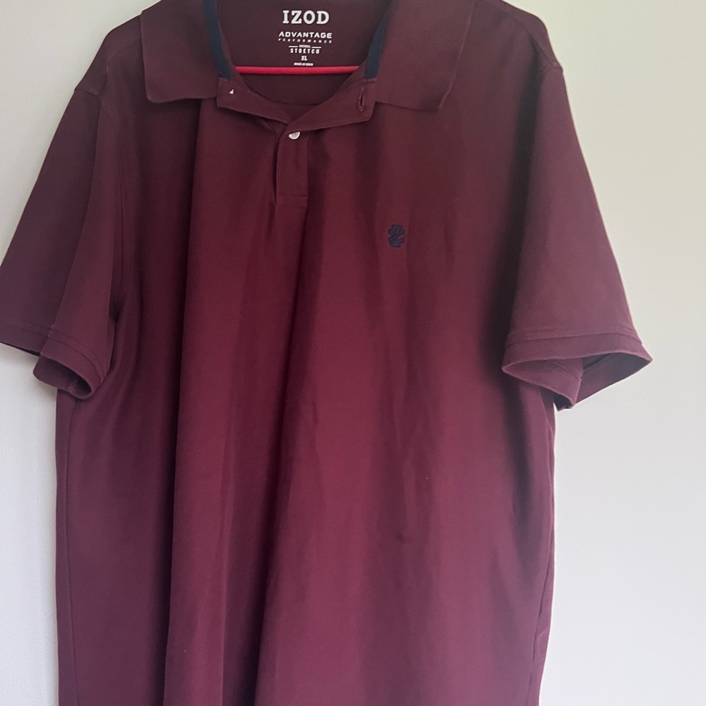IZOD Men's Burgundy Polo Shirt